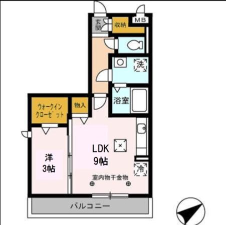 霞ケ浦駅 徒歩18分 1階の物件間取画像